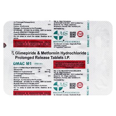 GMAC M 1 Tablet 10's - Diabetes-Ant