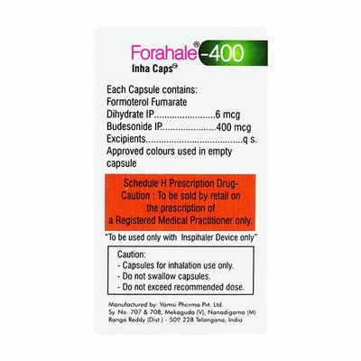 FORAHALE 400 Inhalation Capsule 30's - Asthma/COPD-Ast