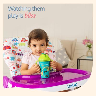 LuvLap Tiny Giffy Sipper - Green 300 ml - Feeding & Nursing