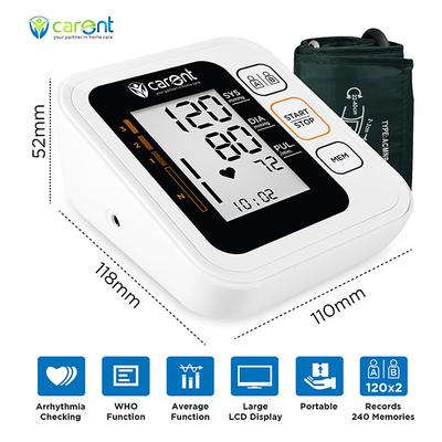 Carent Arm Blood Pressure Monitor (B70) - Blood Glucose Monitors/Strips