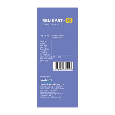 RELIKAST FX Tablet 10's - Allergies-Ant