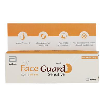 Tvaksh Face Guard Sensitive PA+++ SPF 50+ Gel 50 gm - Face Sunscreen