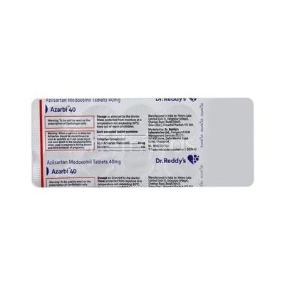 Azarbi 40mg Tablet 10'S - Hypertension-Ang