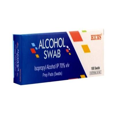 Hicks Alcohol Swabs 100's - Bandages & Dressings