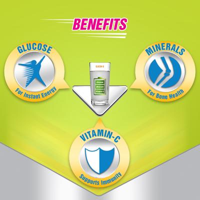Glucon-D Instant Energy Powder - Nimbu Pani (Refill) (Tiffin box worth 80 Rupees Free) 450 g - Energy Drinks