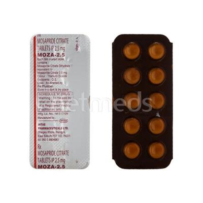 Moza 2.5mg Tablet 10'S - Gastro Intestinal Motility Disorders-GIT