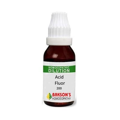 Bakson's Acid Fluor 200 CH Liquid 30 ml - Dilutions