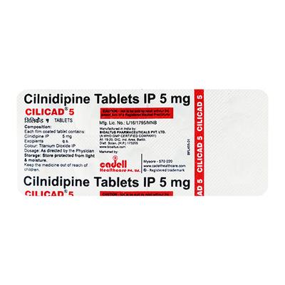 CILICAD 5 Tablet 10's - Hypertension-Cal
