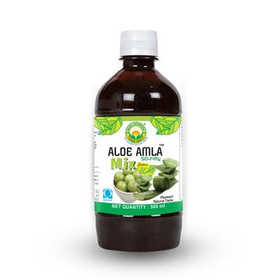 Basic Ayurveda Aloe Amla 50-Fifty Mix Juice 500 ml - Ayurvedic Juices