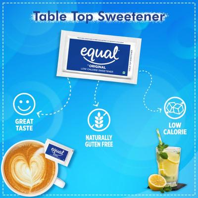 Equal Original Sweetener Sachet (Pack of 2 x 50's) 1's - Sugar Substitute