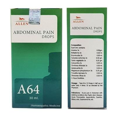 Allen A64 Abdominal Pain Drops 30 ml - Homeopathic Drops