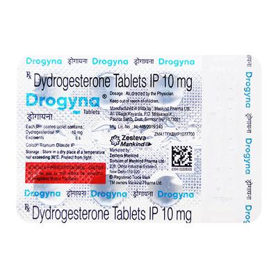 DROGYNA 10mg Tablet 8's - Hormonal Therapy-Oes