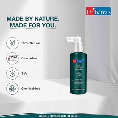 Dr Batra's Conditioner 100 ml + Hair Fall Control Shampoo 500 ml + Hair Vitalizing Serum 125 ml - Hair Treatment