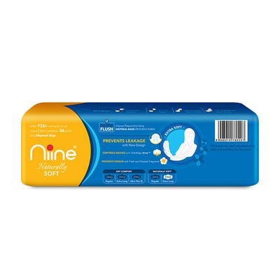 Niine Naturally Soft Extra Long Sanitary Pads (Pack of 5 x 6's) - Sanitary Napkins