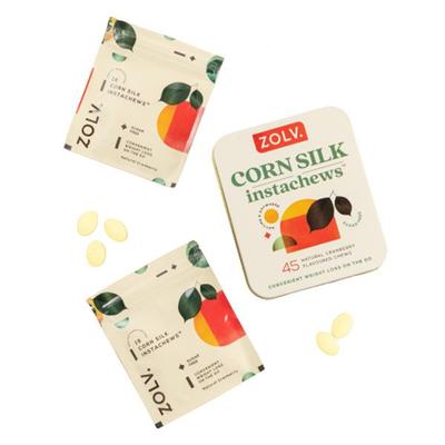 Zolv Corn Silk Sugar Free Instachews Tablet - Cranberry 45's - Herbal Dietary Supplement