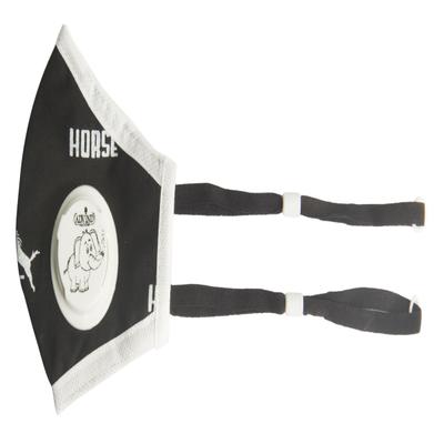 Smog Guard N95 Face Mask With One Valve (Kids 3-5 Years) (XS) - Black Horse Design (Pack of 1) - Face Mask