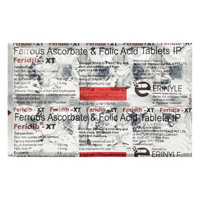 FERIDIB XT Tablet 10's - Iron Supplement/Anaemia-Vma