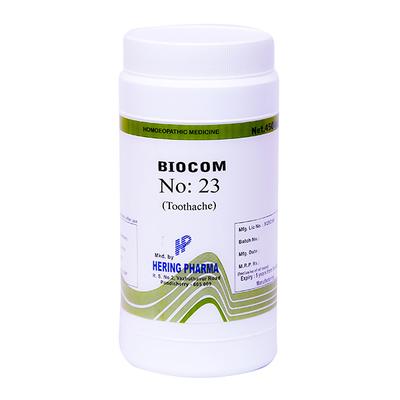 Hering Pharma Biocom No.23 Tablet For Toothache 450 gm - Bio-Combination