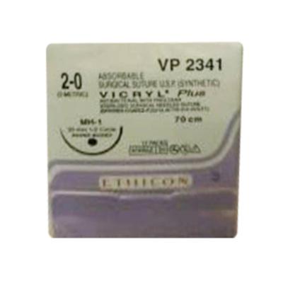 Johnson & Johnson Ethicon Vicryl Plus Absorbable Surgical Suture (2-0) (70 cm) (VP2341) 1's - Sutures