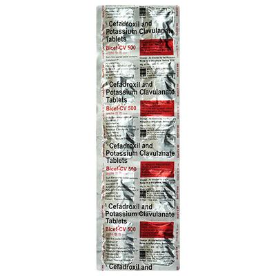 Bicef CV 500mg Tablet 10'S - Bacterial Infections-Cep