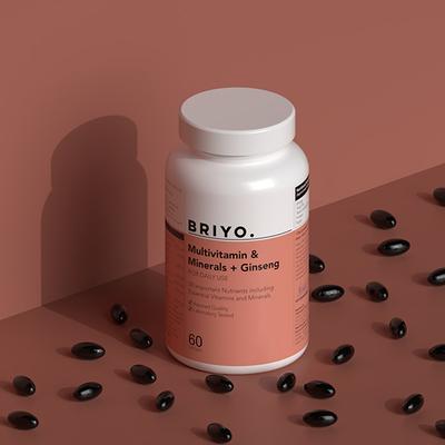 Briyo Multivitamin and Minerals + Ginseng Softgel 60's - Multi-Vitamins