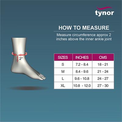 Tynor Anklet (M) (D 03) - Knee/Ankle/Leg/Foot Supports