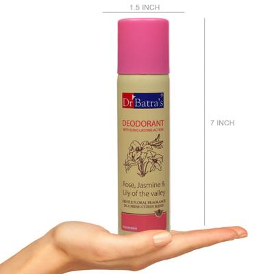 Dr Batra's Deodorant Combo for Men & Women (Oceanic Breeze 150 ml + Rose, Jasmine & Lily of Valley 150 ml) - Deodorants/Roll-Ons