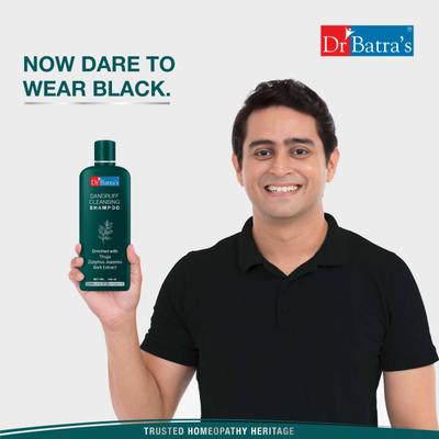 Dr Batra's Dandruff Cleansing Shampoo 500 ml + Hair Vitalizing Serum 125 ml + Conditioner 100 ml - Hair Treatment