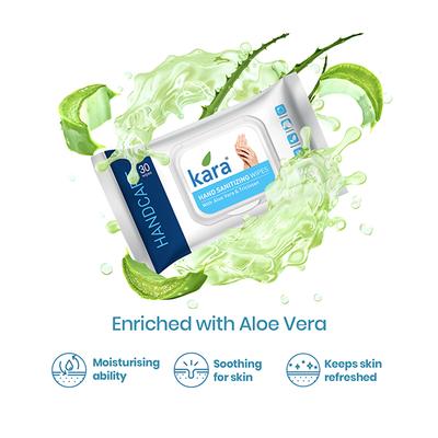 Kara Hand Sanitizing Wipe 30's - Hand Sanitizer