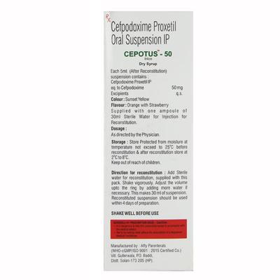 Cepotus Dry Syrup 30ml - Bacterial Infections-Cep