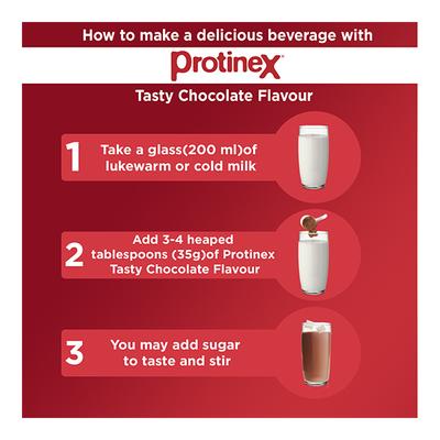 Protinex Powder - Tasty Chocolate Flavour 400 gm (Tin) - Protein Drink