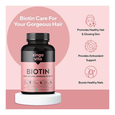 Zingavita Biotin Tablet 60's - Hair & Skin