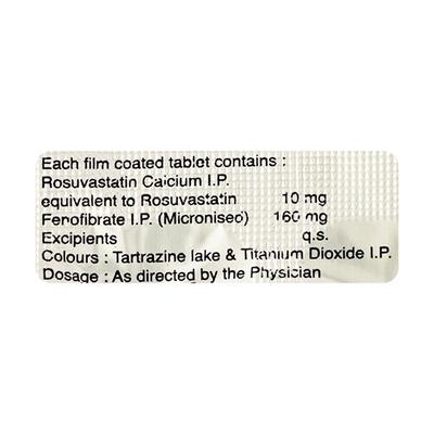 Rostar F Tablet 10'S - High Cholesterol-Dys