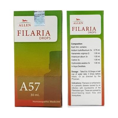 Allen A57 Filaria Drops 30 ml - Homeopathic Drops