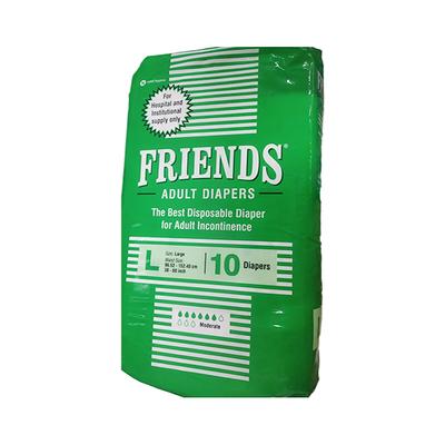 Friends Adult Diapers - Moderate (L) 10's - Adult Diapers & Pads