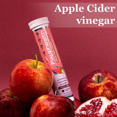 FixUpHealth Apple Cider Vinegar Effervescent Tablet - Apple Flavour (Pack of 2 x 20's) - Apple Cider Vinegar - Acv