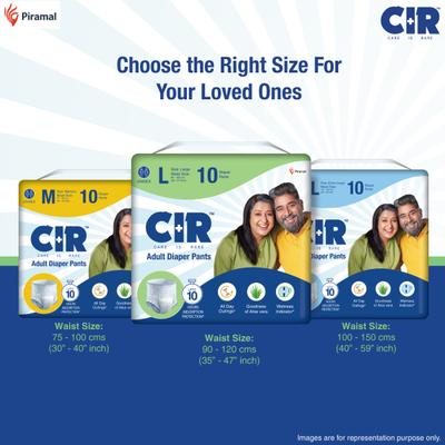 CIR Adult Diapers - Pants (L) 10's - Adult Diapers & Pads