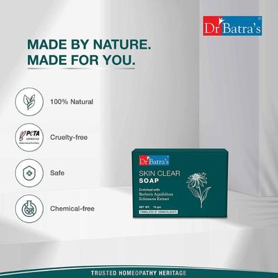 Dr Batra's Skin Clear Soap - Berberis & Echinacea 75 gm - Soaps