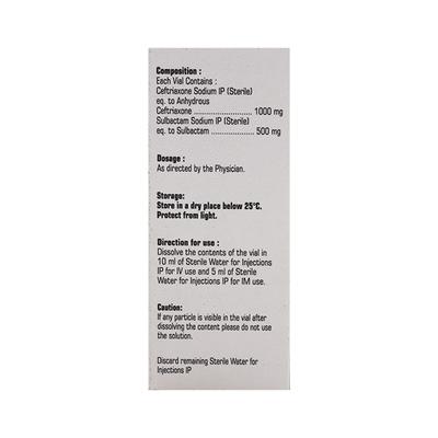 LIVICEF S 1.5 Injection 1's - Bacterial Infections-Cep