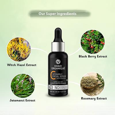 Khadi Organique Facial Serum - Vitamin C 30 ml - Personal Care (Ayush)