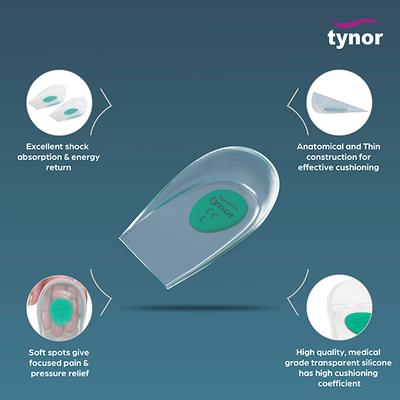 TYNOR HEEL CUP SILICON (M) (K 09) - Knee/Ankle/Leg/Foot Supports