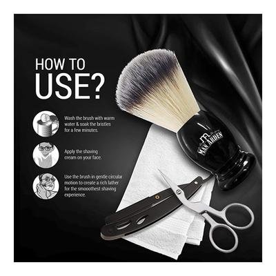 Man Arden Classic Shaving Brush + Refreshing Neem Shaving Cream 200 gm - Shaving Brushes