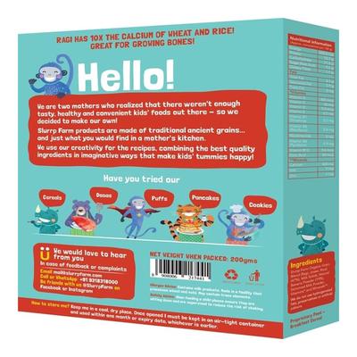 Slurrp Farm Cereal for Little Ones - Ragi, Rice and Banana with Milk 200 gm - Baby And Infant Supplements