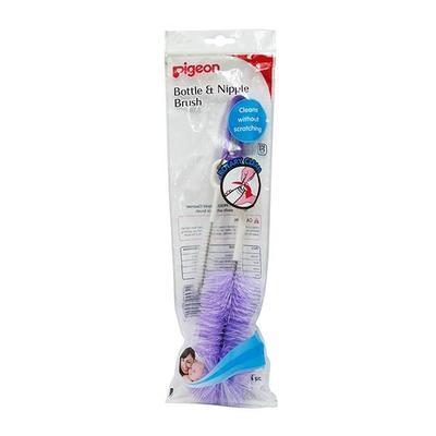 Pigeon Nylon Brush for Bottle & Nipple- Y - Feeding & Nursing