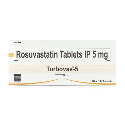 Turbovas 5mg Tablet 10'S - High Cholesterol-Dys