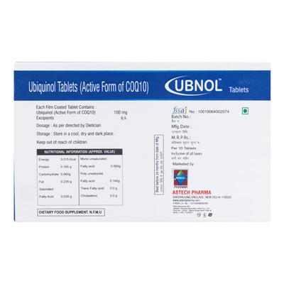 UBNOL Tablet 10's - Supplements-Sup