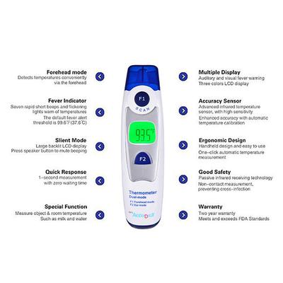 BPL Accudigit Infrared Thermometer Ear & Forehead Mode - Thermometer & Oximeter