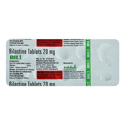 BIL 1 20mg Tablet 10's - Allergies-Ant