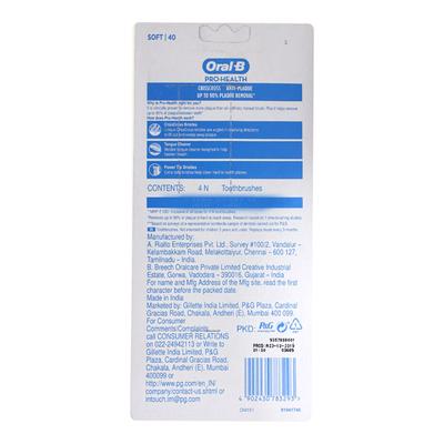 Oral B Pro Health Anti Plaque Criss Cross Soft Tooth Brush Buy 2 Get 2's - Toothbrushes