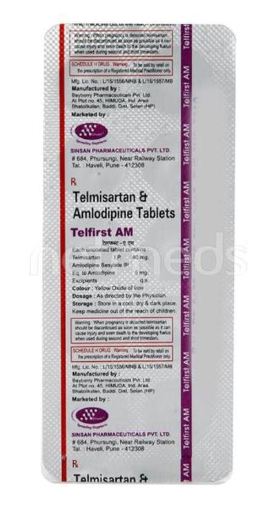 Telfirst AM Tablet 10'S - Hypertension-Ang